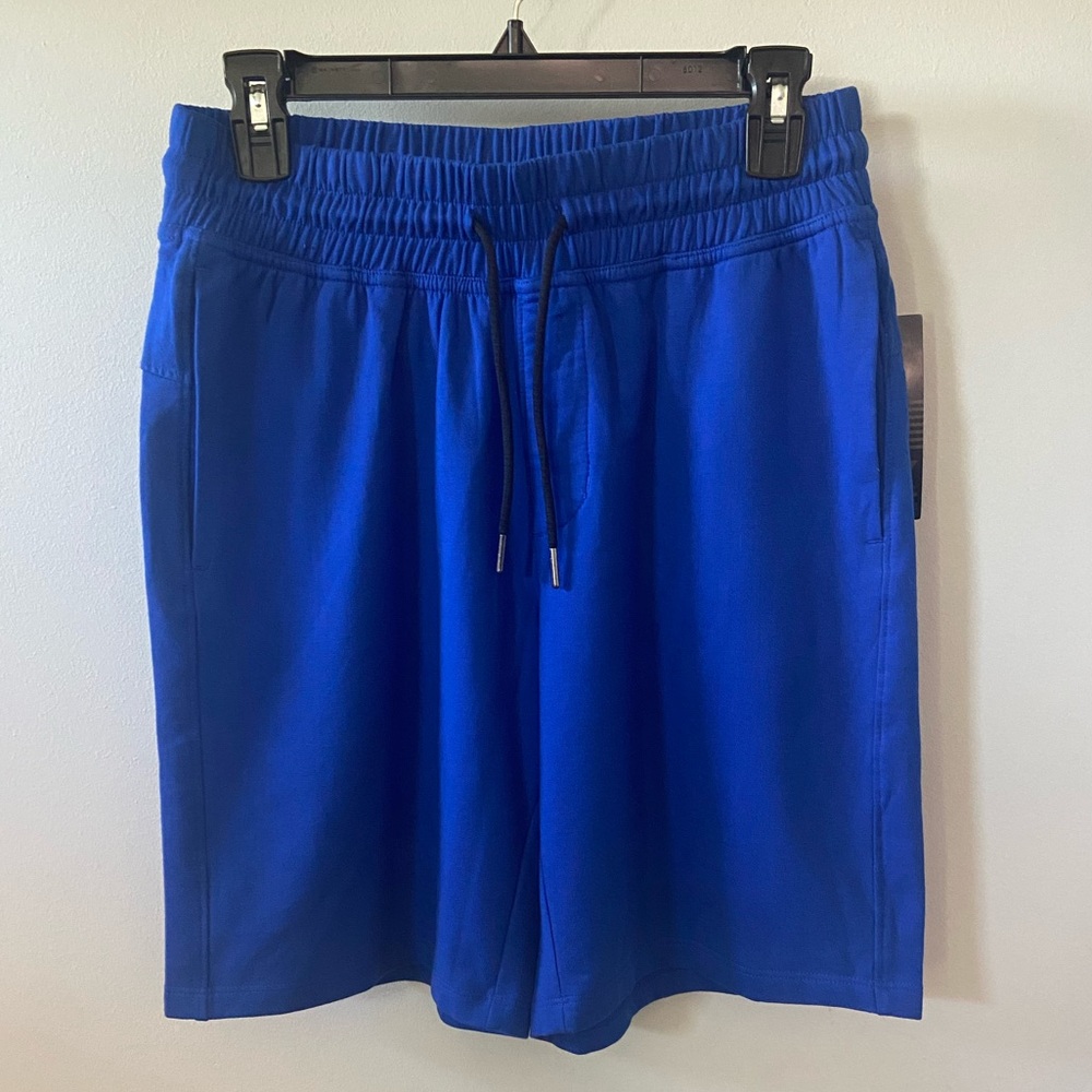 NWT! Men’s Z by Zella cotton drawstring shorts.  Royal Blue. Size small